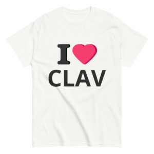 I Heart Clav White Tee